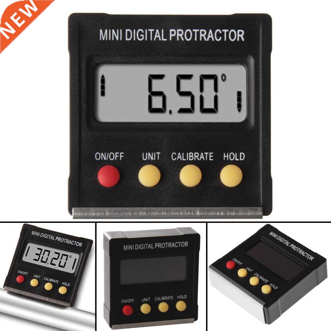 LCD Display Finder Protractor Inclinometer 360 Degree Slope