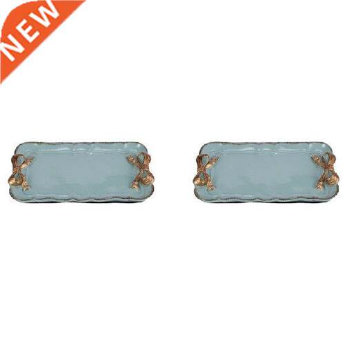 2X Europen Style Bow Cke Storge Trys Mkeup Orgnizer