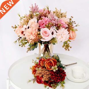 Artfcal Flowers Rose lavender Hydrangea Dasy Autumn Hybr