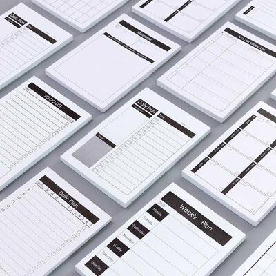 Monthly Weekly Daily Schedule Notepad Memo Todolist Planning