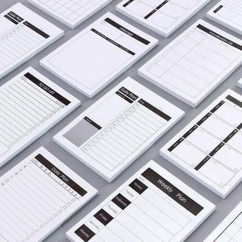 Monthly Weekly Daily Schedule Notepad Memo Todolist Planning