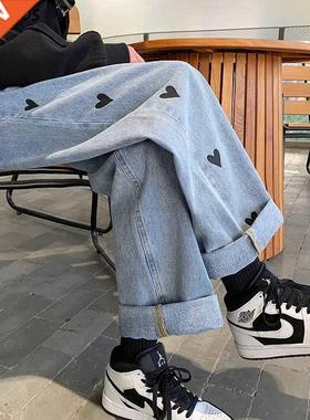 Stylish S-5XL Denim Jeans Women Simple Casual Straight Moppi