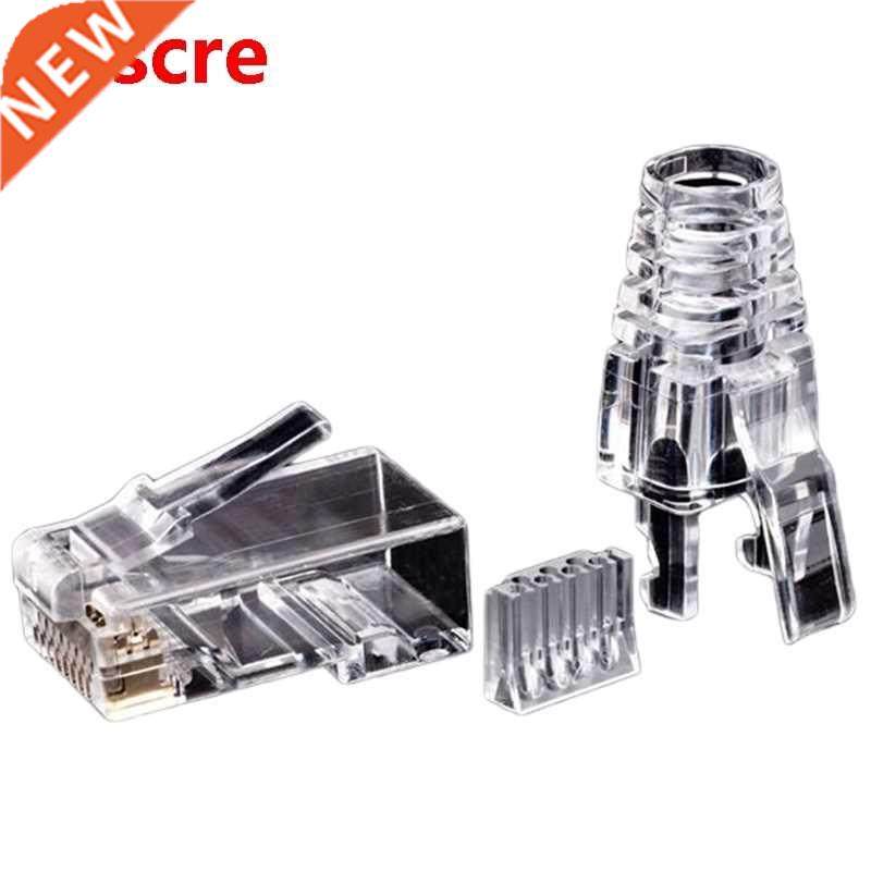 50Pcs Cat6 RJ45 Connector UTP Cable Ethernet Jack 8P8C Netwo