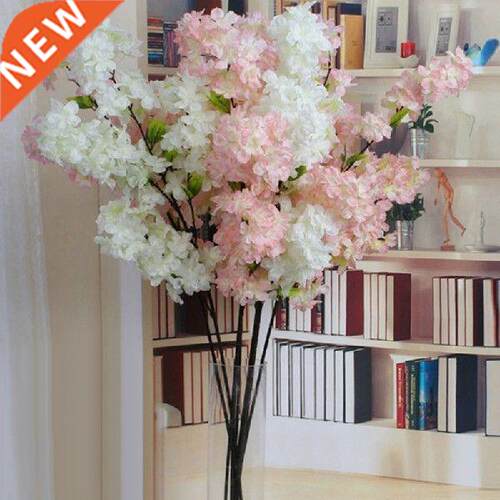 100cm Artificial Plants Plastic Fake Flowers Silk Cherry