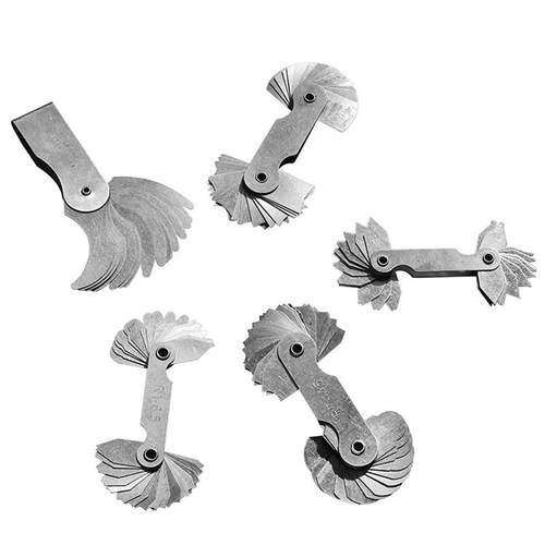 Stainless Steel Radius Gauge, Portable Concave Convex Extern