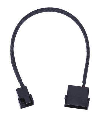 Sleeved Dual Fan Power Adapter Cable 0cm Molex 4 Pin To 4 X