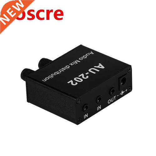 Stereo Mixer Audio Distributor for Headphone External Power