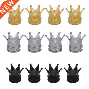 4pcs/set Universal Crown Style Car Tire Air Valve Stem Caps