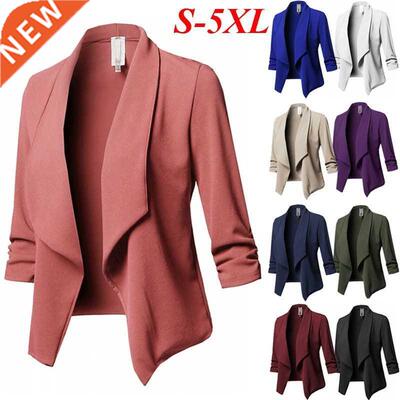 Women's spring plus size slim suit coat jacket blazer top