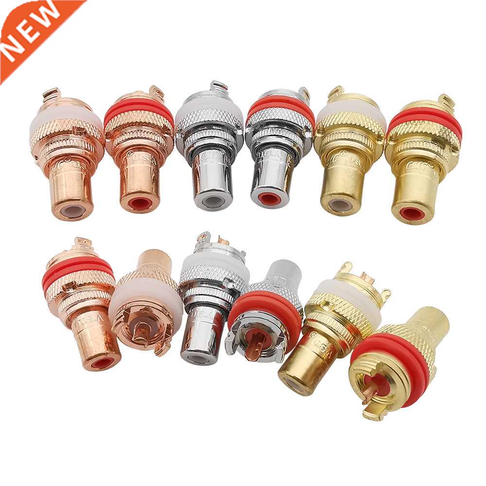 4Pcs RCA Female Socket AV Audio Video Connectors Signal Inpu