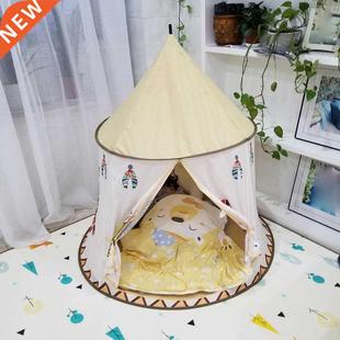 Kids Tent House Portable Princess Castle Present Hang Flag