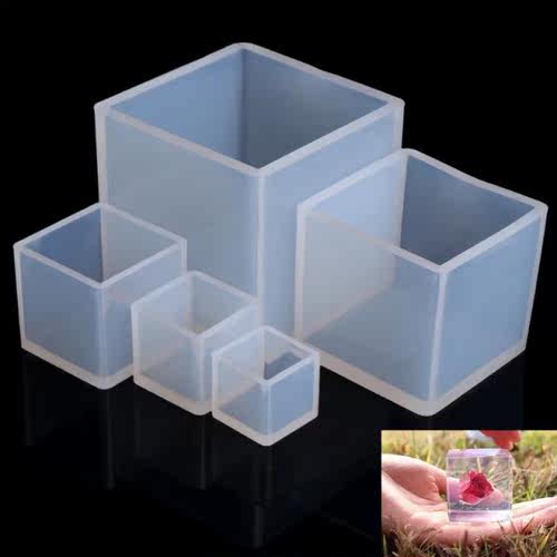 DIY Silicone Pendant Mold Jewelry Making Cube UV Epoxy Resin