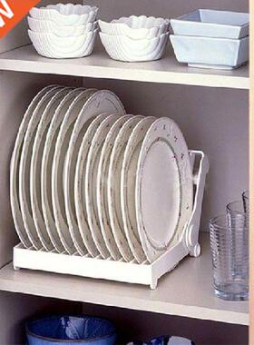 Foldable Dish Plate Drying Rack Organizer Drainer Plastic