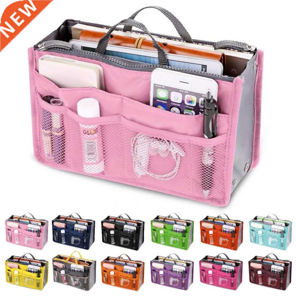 Organizer Insert Bag Women Nylon Travel Handbag Purse Large