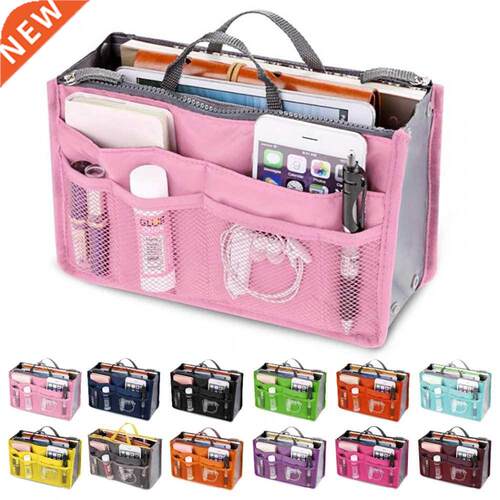 Organizer Insert Bag Women Nylon Travel Handbag Purse Large