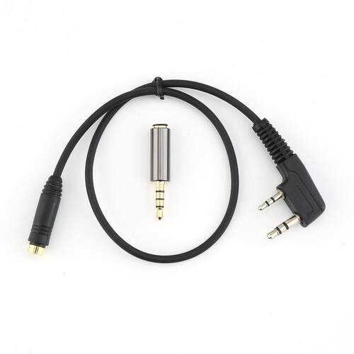 2 Pin K1 To 3.5MM Female Audio Phone Earphone Transfer Cabl