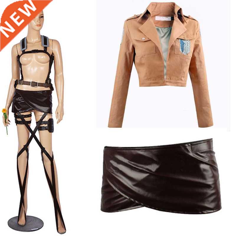Anime New Attack on Titan Cosplay Shingeki no Kyojin Mikasa
