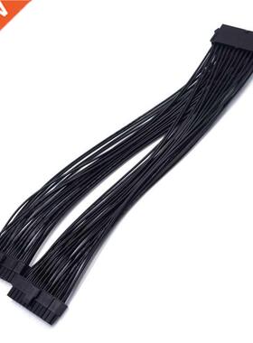 24Pin ATX 1 to 2 Power Supply Extension Cable 24P PSU Power