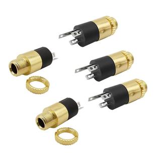 5Pcs 3.5mm Female Stereo Socket Cylindrical Connector 3.5 Au