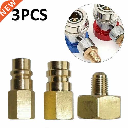 PCS Refrigerant Bottle Adapter Set For R14A 1/4SAE Thread