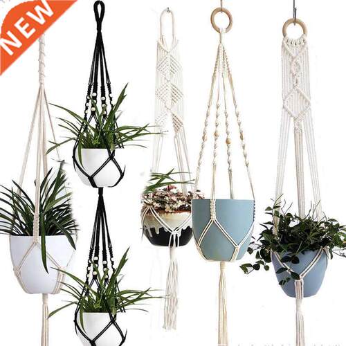 Handmade macrame plant hanger pot holder pot tray/pot hanger
