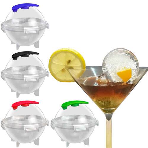 4pcs Sphere Round Ball Whiskey Ice Cube Hockey Mold Maker DI