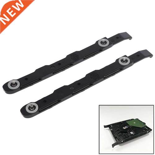 1pair Black Chassis Hard Drive Mounting Plastic Rails For C