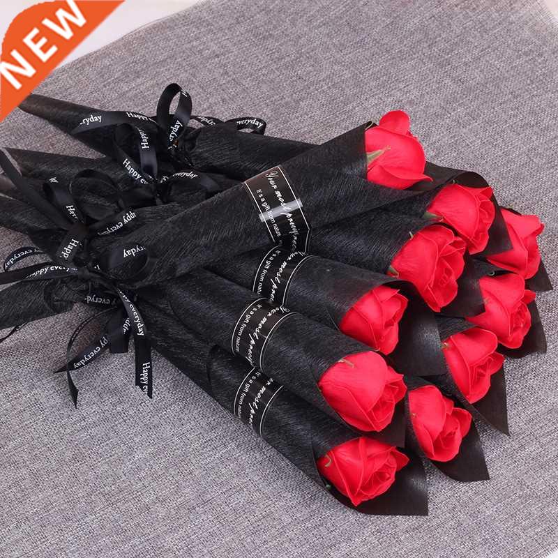 10/5Pcs Soap Rose Bouquet Valentines Day Gift for Fridend We