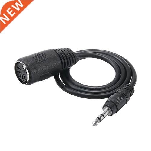 Mini 3.5mm Jack TRS Male to 5 Pin MIDI DIN Female Adapter H