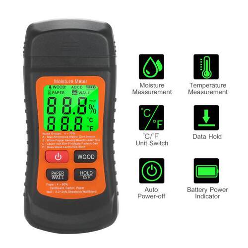 Digital Wood Moisture Meter Tester Wood Paper Wall Wood Humi