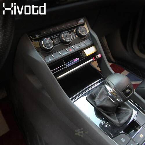 For Skoda Kodiaq Car Central Console Storage Box Multi-grid