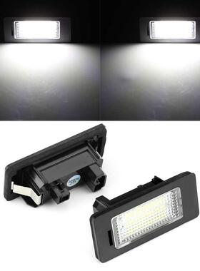 2pcs For BMW E9 E60 License Plate Light 6000k White No Erro