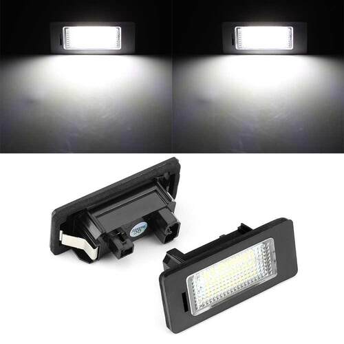 2pcs For BMW E9 E60 License Plate Light 6000k White No Erro