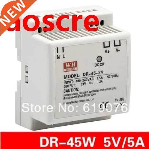 45W 5V single set of guide rail type LED switching power sup