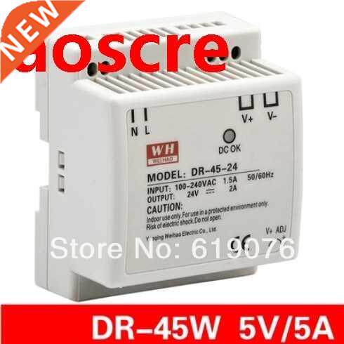 45W 5V single set of guide rail type LED switching power sup