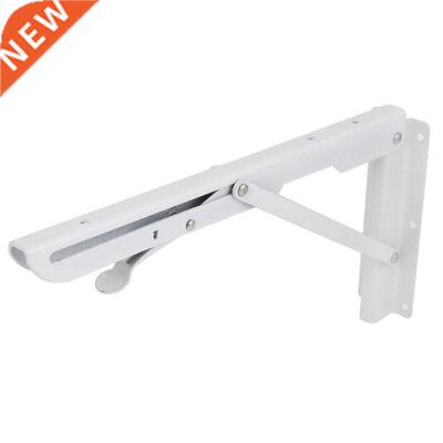 White Paint Holder Bench Table Folding Shelf Bracket 29.5cmx
