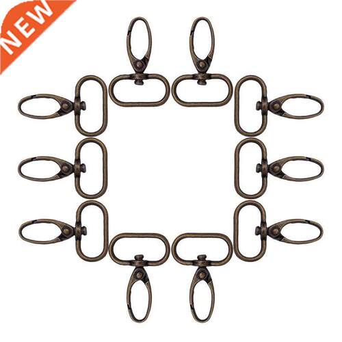 10pcs Metal Swivel Trigger Dog Buckle Keyring Key Chain Ring