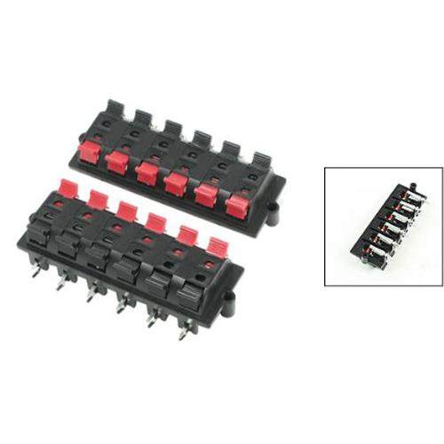 Casing 2 Pin 12 Position Speaker Terminal Board Red Black 5
