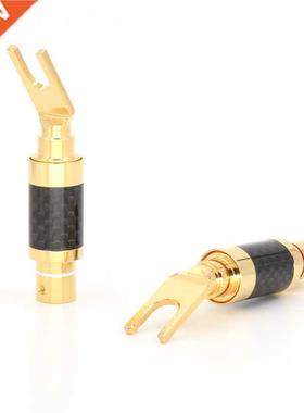 4Pcs moonsaudio CF-201(G) carbon fiber 3U Gold Plated Y Spad