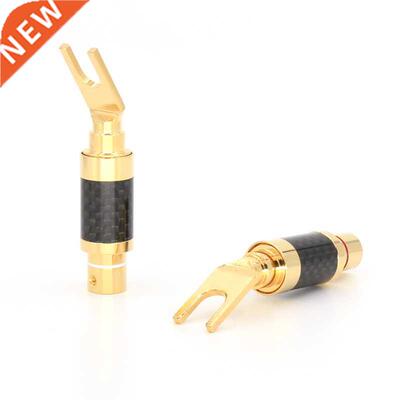 4Pcs moonsaudio CF-201(G) carbon fiber 3U Gold Plated Y Spad