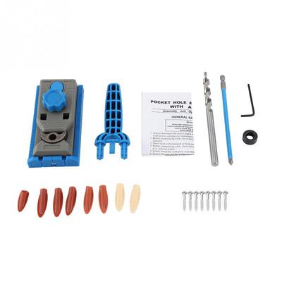 Mini Pocket Hole Jig Drill Guide Kit Wood Doweling Joint Woo