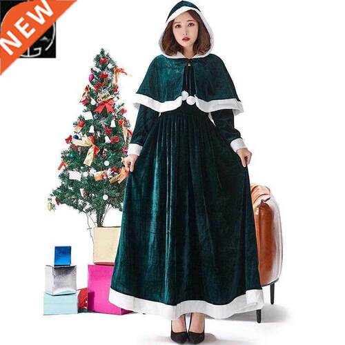 ink Christmas costume stage plush shawl dress Christmas cost