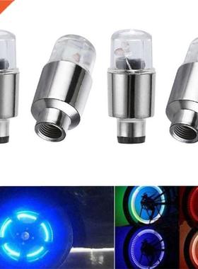 4pcs/Set LED Car Wheel Te Tire Air Valve Stem Cap Light La