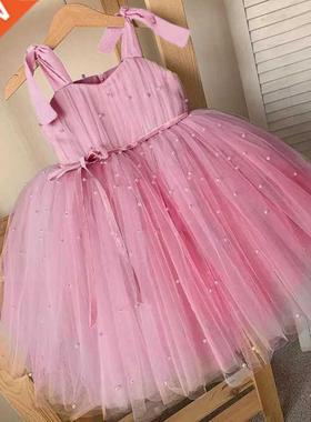Summer Girl Tulle Dress Princess Pty Tutu Fluffy Pel Dre