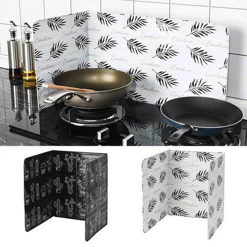 Aluminum Foldable Kitchen Gas Stove Baffle Plate Kitchen Fry