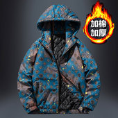 潮流帅气羽绒棉服学生保暖棉袄 加厚外套韩版 秋冬季 棉衣男2025新款