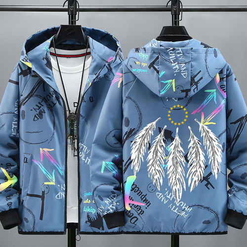 青少年外套夹克大童宽松冲锋衣