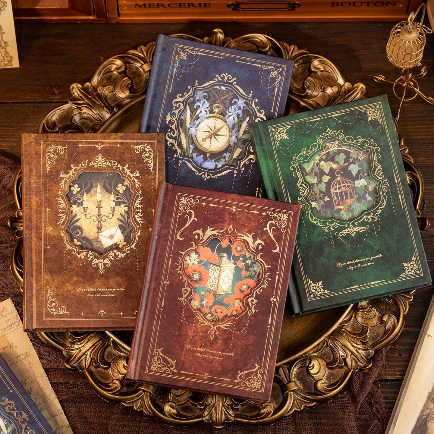 语闲世纪赞歌烫金彩页笔记本