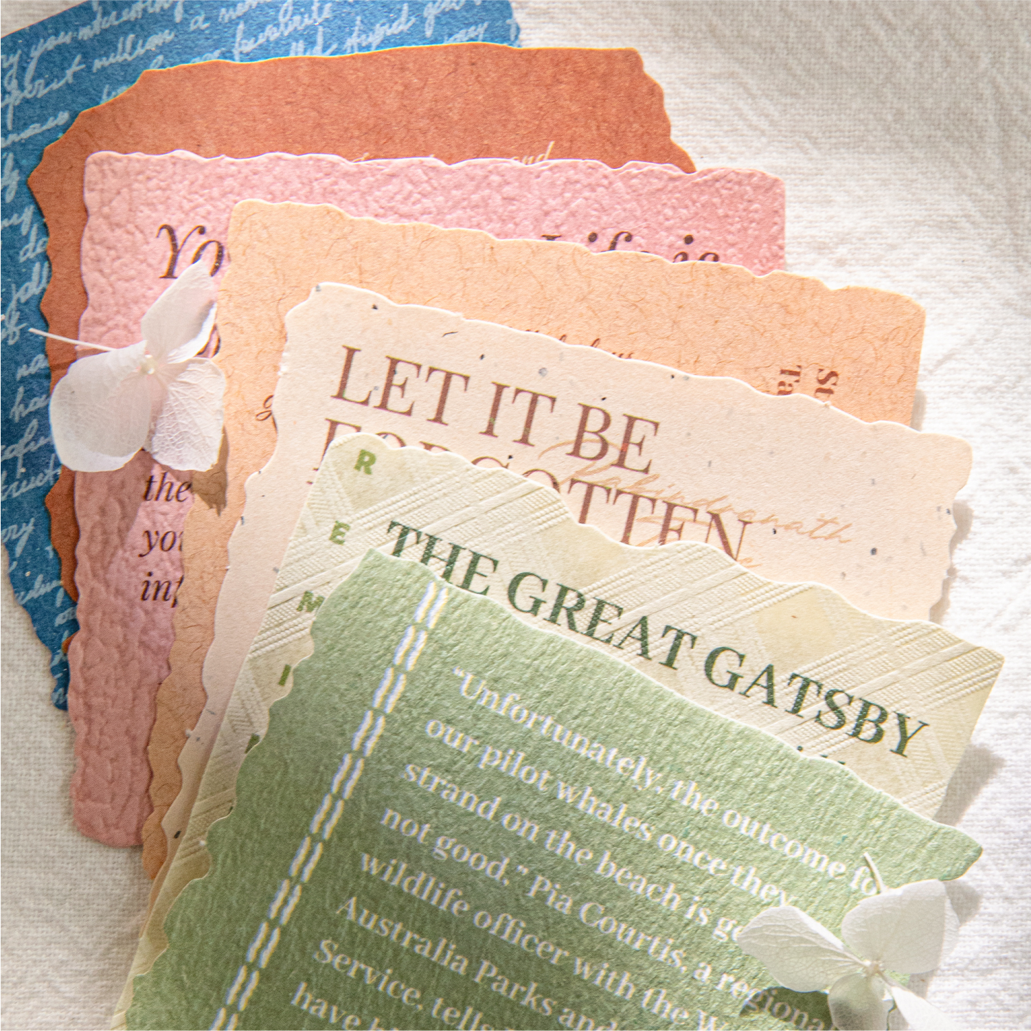 陌墨思绪信函特种纸素材纸