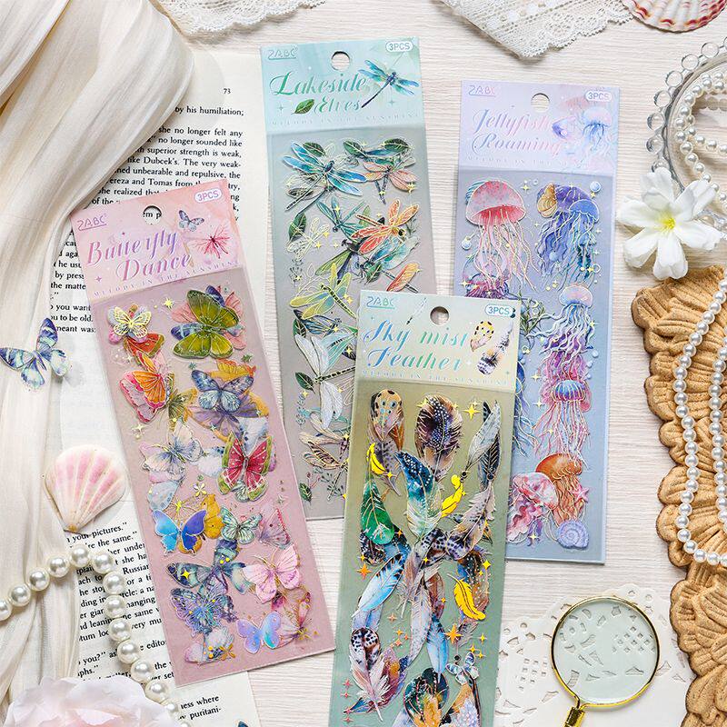 悦真灵感漫游谷美PET烫金贴纸